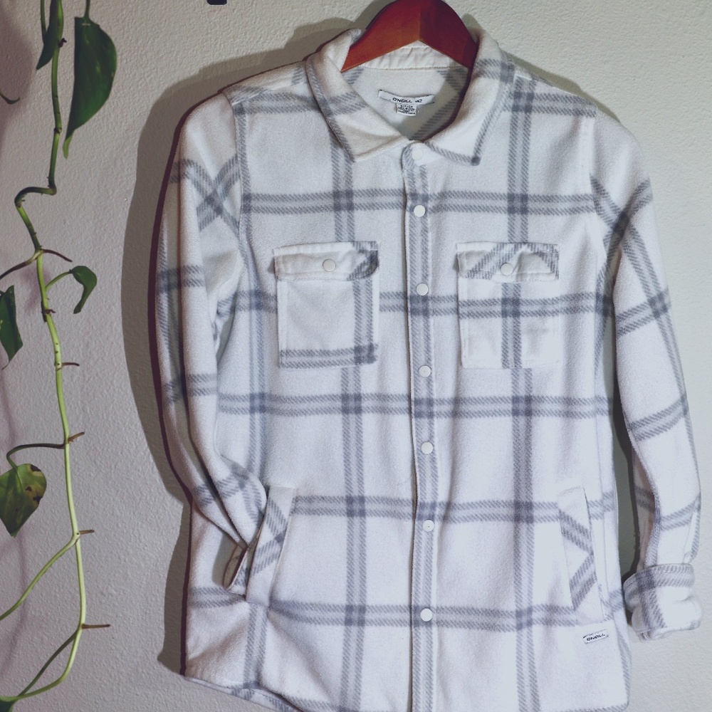 O’Neill women’s fleece / flannel, super thick and warm.